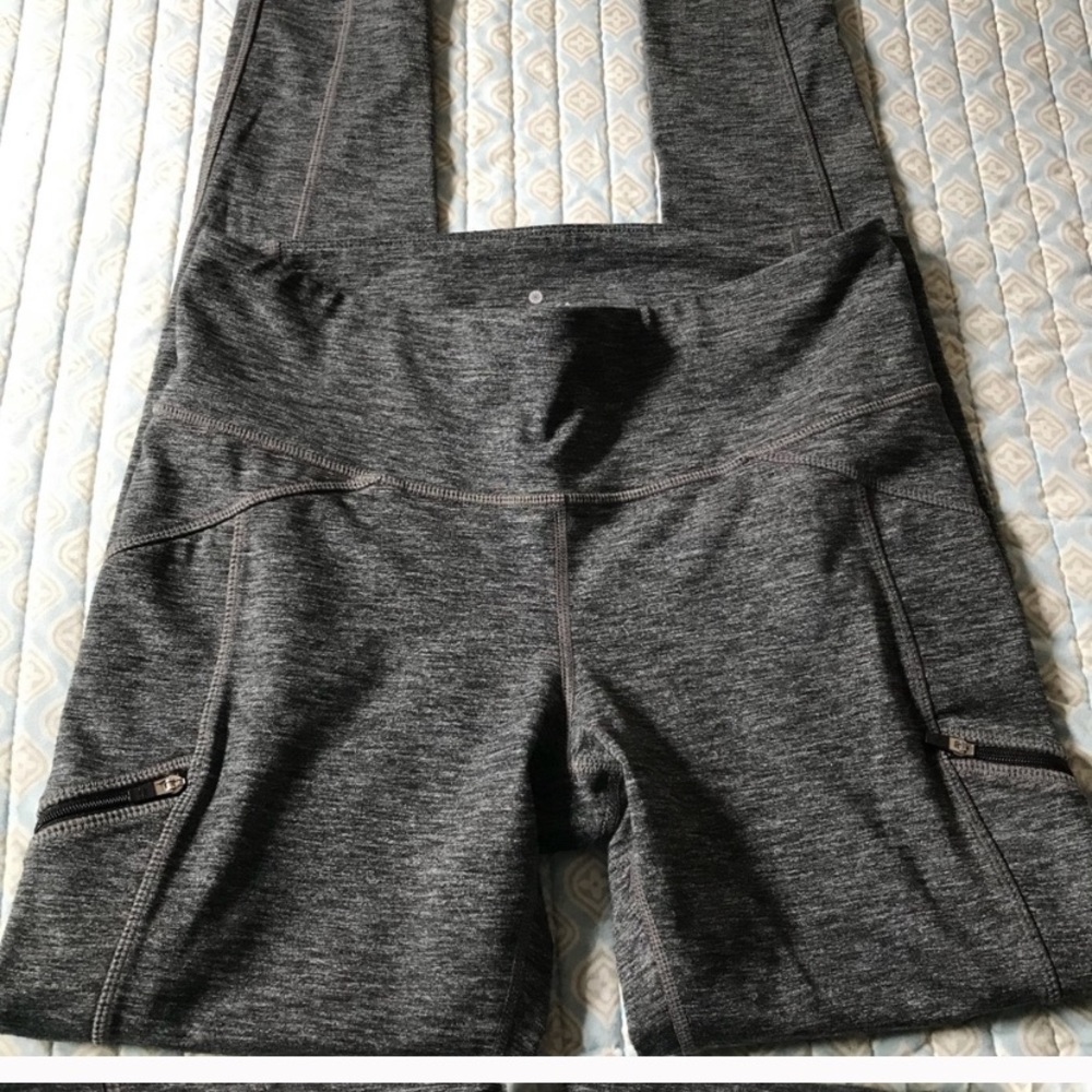 Athleta Charcoal Gray Leggings Medium
